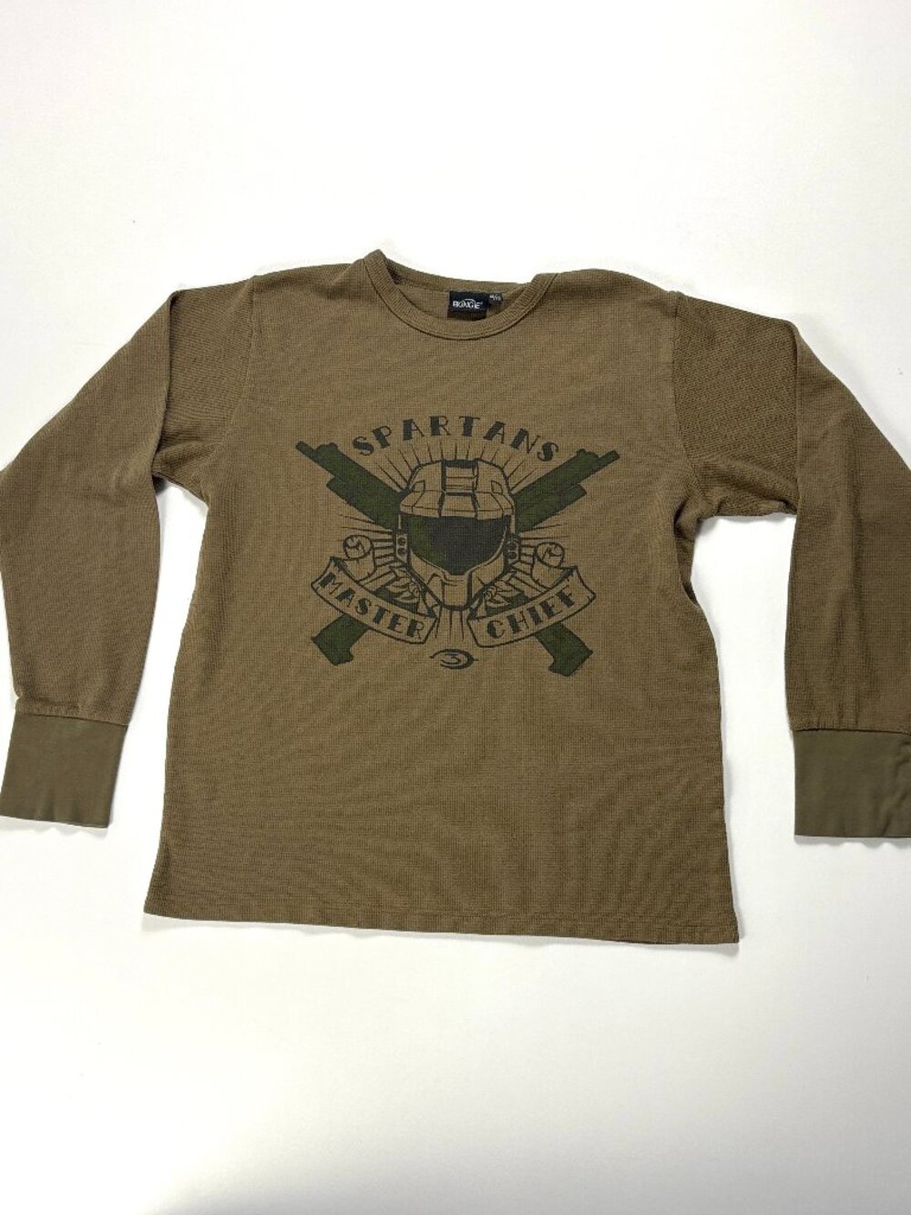 VTG Halo 3 Spartans Master Chief Long Sleeve Shirt Video Game Promo M Xbox 360